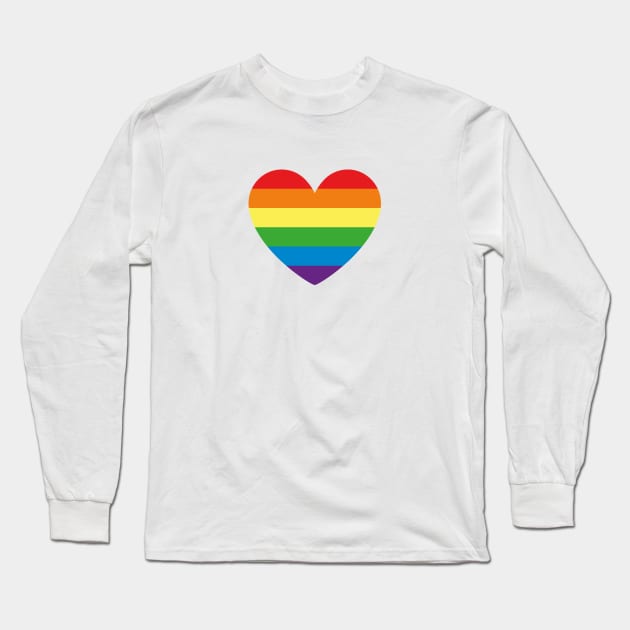 LGBT | Gay Pride Rainbow Heart Long Sleeve T-Shirt by s.hiro